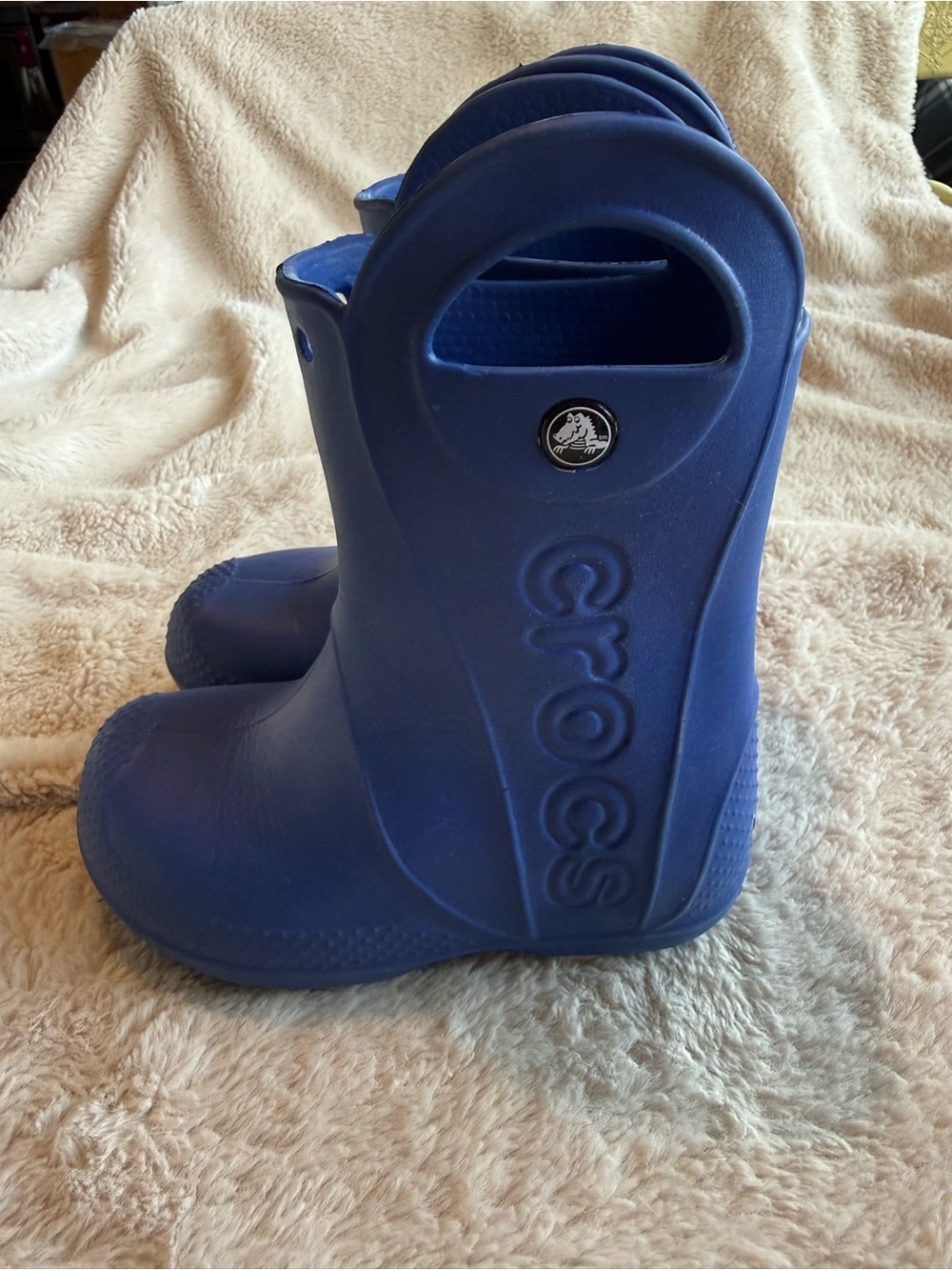 Crocs Kids Handle It Rain Boots Blue Sz C 10